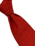 100% wool mens tie in orange burnt copper terracotta