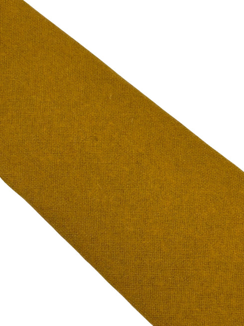100% wool tie in mustard