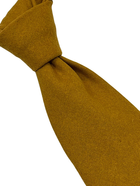 100% wool tie in mustard