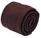 100% wool mens tie in dark chocolate brown