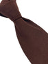100% wool mens tie in dark chocolate brown