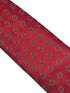 red tie with plaice style fish design
