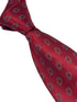 red tie with plaice style fish design