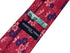 dark pink cerise tie with a floral design