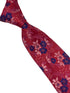 dark pink cerise tie with a floral design