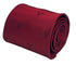 dark red tie with embroidered burgundy deer head design