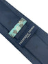 navy dark blue tie with bike bicycle embroidered design