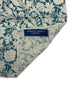 medium duck egg blue damask style floral cotton pocket square