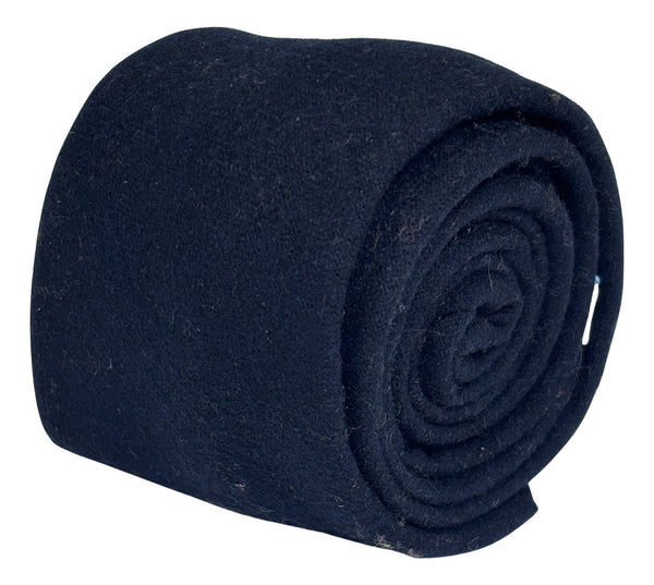 dark blue navy 100% wool tie in an 8cm width