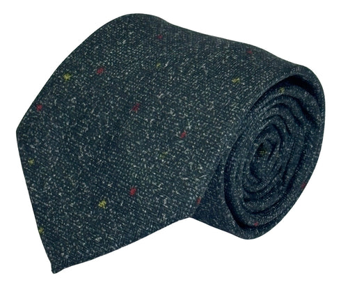 grey speckled cotton tie