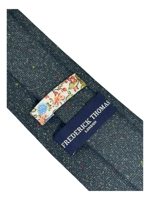 grey speckled cotton tie