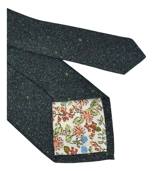 grey speckled cotton tie