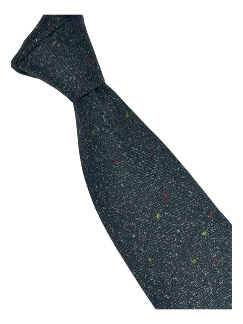 grey speckled cotton tie