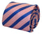 royal blue and light pink striped tie