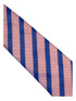 royal blue and light pink striped tie