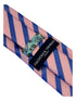 royal blue and light pink striped tie