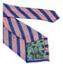 royal blue and light pink striped tie