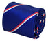 Royal blue tie with stripes in the design of the Netherlands flag