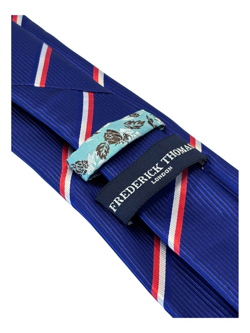 Royal blue tie with stripes in the design of the Netherlands flag