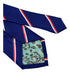 Royal blue tie with stripes in the design of the Netherlands flag