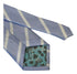 light blue tie with white stripe