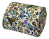 blue and ivory floral mens cotton tie
