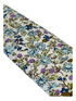 blue and ivory floral mens cotton tie