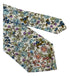 blue and ivory floral mens cotton tie