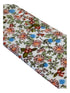 pink ivory floral mens cotton tie classic 8cm width english wildflower garden