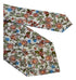 pink ivory floral mens cotton tie classic 8cm width english wildflower garden