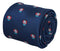 navy blue tie with vintage clown design