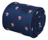 navy blue tie with vintage clown design