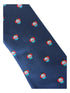 navy blue tie with vintage clown design