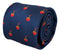 navy blue tie with ramen noodle bowl design