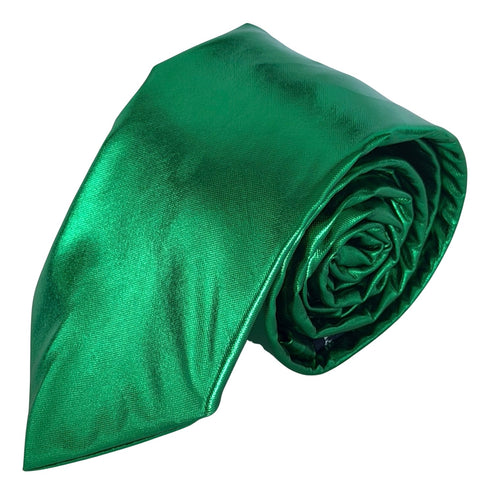 emerald green lame style tie