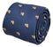 navy dark blue tie with beaver design