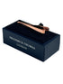 plain traditional rose gold coloured tie clip