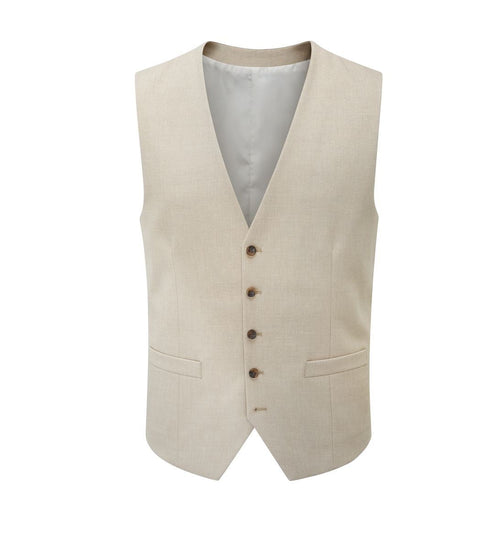 Skopes Caspian Suit Waistcoat For Men in Stone Beige, 34R-62R