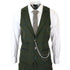STZ71 - Men's 3 Piece Suit Wool Tweed Green Blue Brown Check 1920s Gatsby Formal Dress Suits