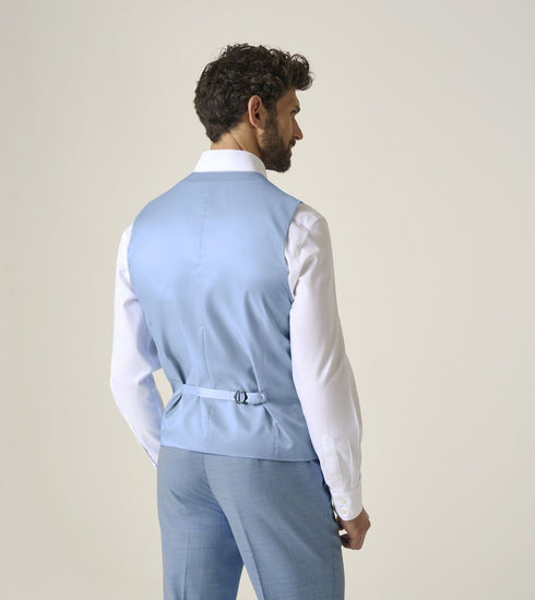 Skopes Lucien Suit Waistcoat For Men in Sky Blue, 34R-62R