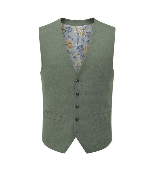 Skopes Calvados Suit Waistcoat For Men in Sage, 36R-64R