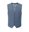 Skopes Anthony Suit Waistcoat For Men in Blue Check, 36R-62R