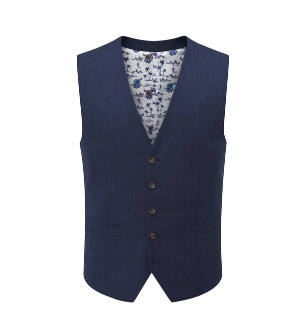 Skopes Caspian Suit Waistcoat For Men in Navy Blue, 34R-62R