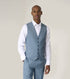 Skopes Beckett Suit Waistcoat For Men in Pale Blue, 34R-62R