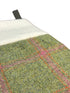 tweed wool Christmas stocking in green and pink windowpane design