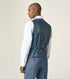 Skopes Lucien Suit Waistcoat For Men in Teal Blue, 34R-62R