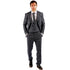 WS25 - Men's 3 Piece Tweed Suit Blue Double Breasted Waistcoat