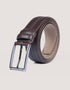 Dark Brown Center Stitched Formal Belt