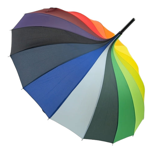 Boutique Classic Pagoda Umbrella in Rainbow