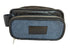 Luxury weekend overnight bag & matching toiletries wash bag medium blue 100% wool tweed